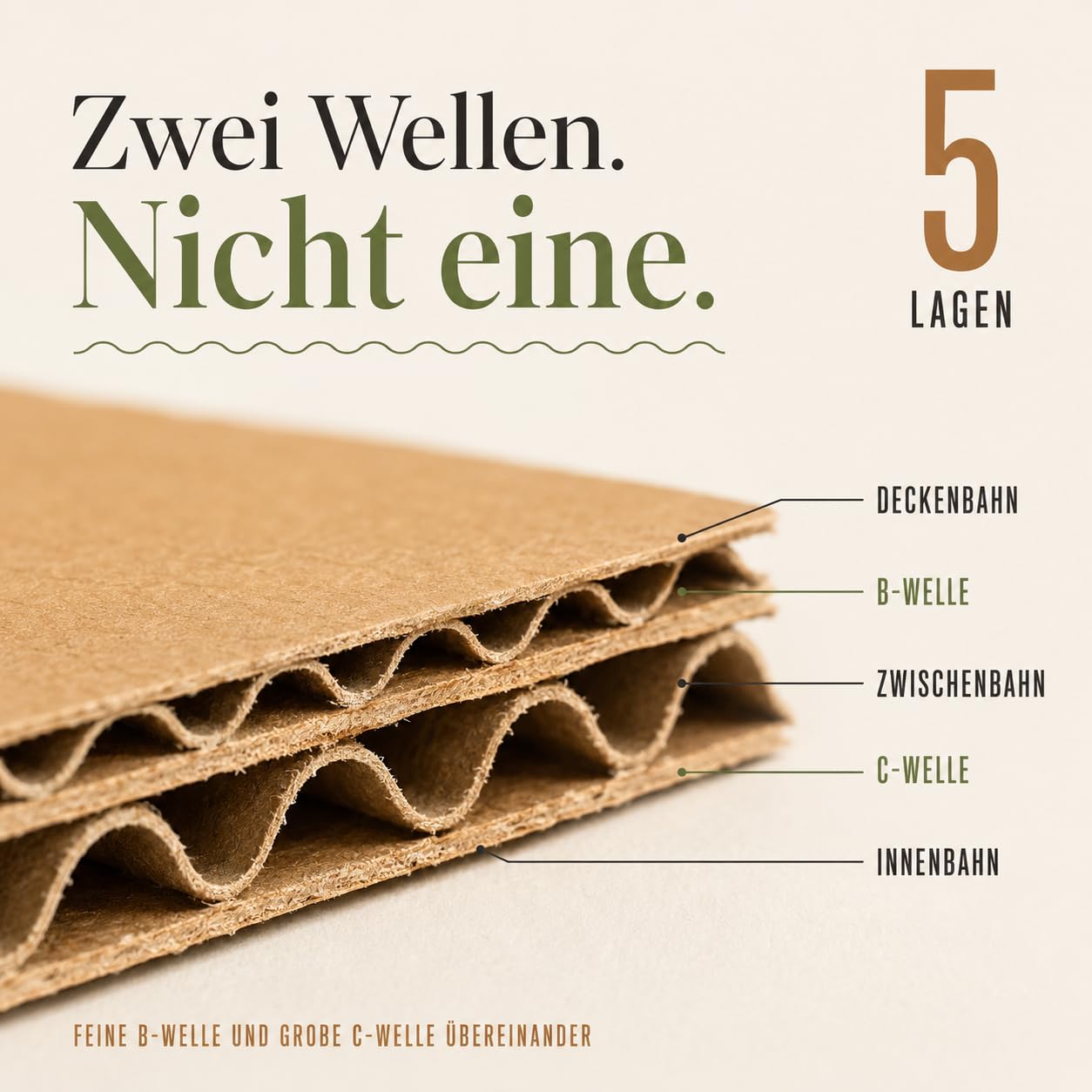 GiDeli Versandkarton Klein Doppelwellig 250x200x170 mm - Faltkarton 60er Set - 5-lagige Wellpappe, BC-Welle - Robuste Bauart, glatte Oberfläche Für Warenversand und Lagerung - Flachliegend geliefert
