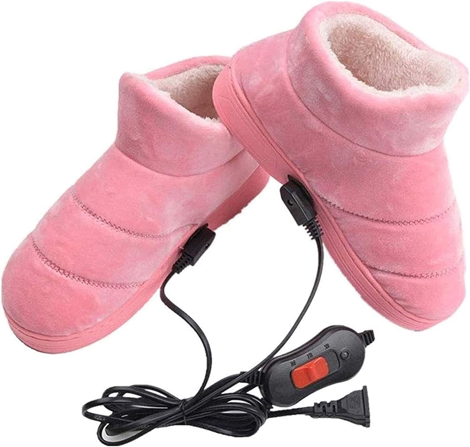 Scaldapiedi Elettrico,Scaldapiedi Scaldapiedi Elettrico Stivaletti Riscaldanti Elettrici Scarpa a Infrarossi Pad Caldo Pantofola Riscaldante Peluche Caldo Suola Antiscivolo Durevole Suola Antiscivolo