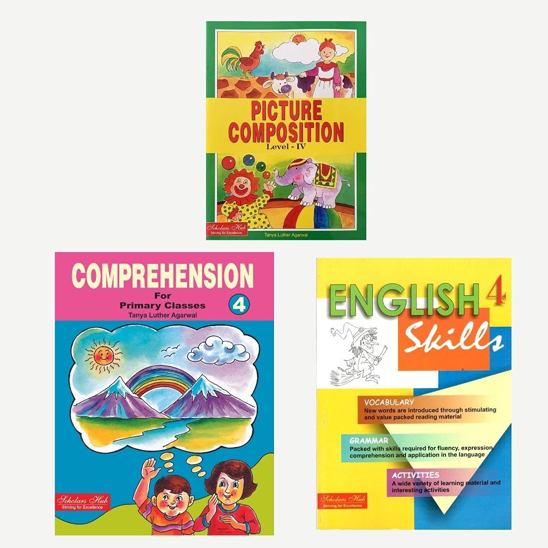 Buy Scholars Hub English WorkBook Combo for Class 4: Comprehension for ...