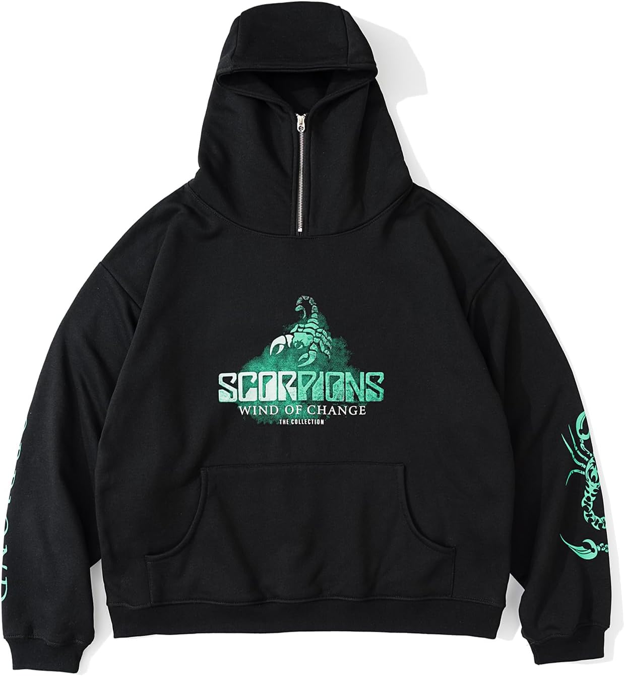 Niepce Inc Streetwear Graphic Men's Hoodie (Black2, Large)