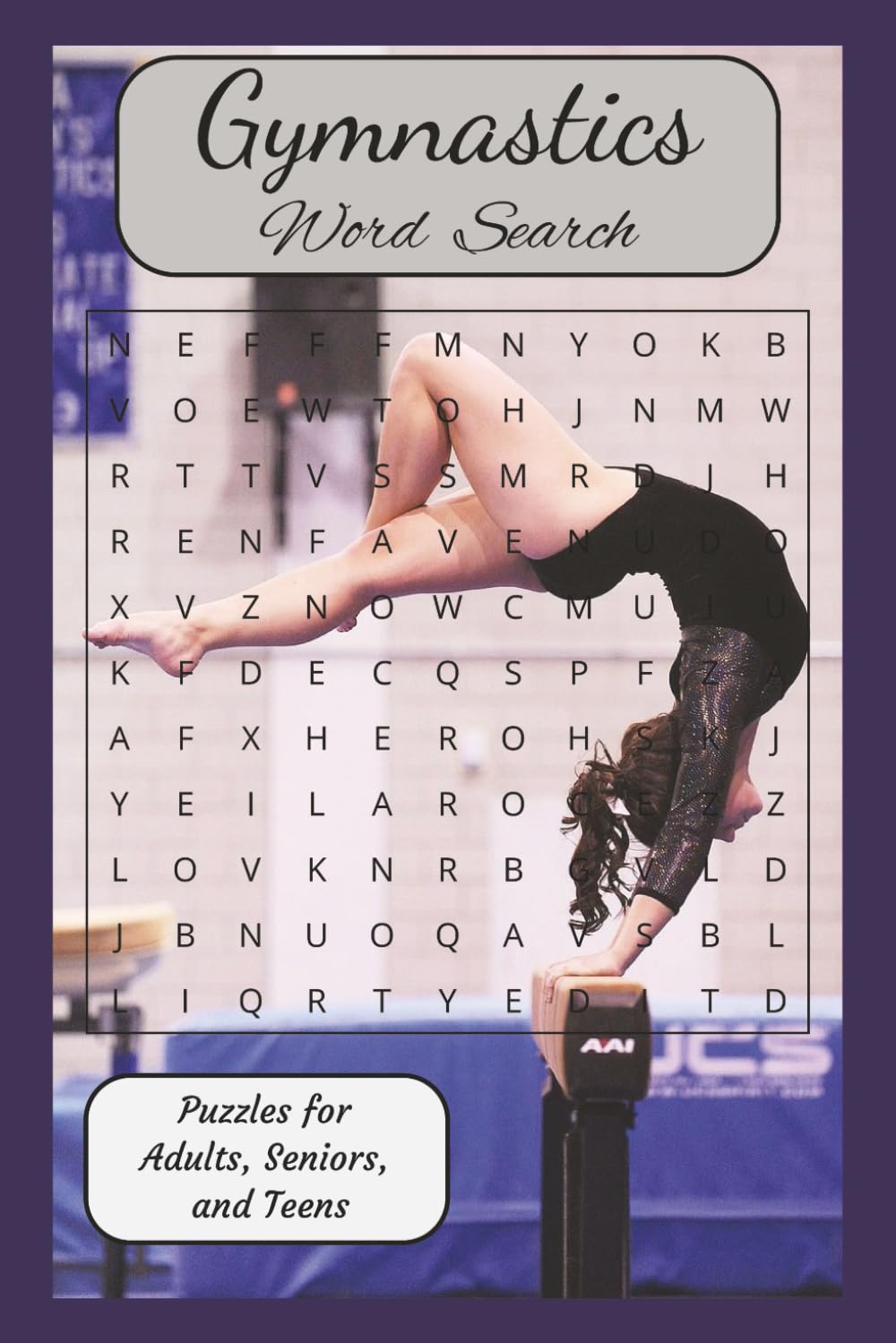 Gymnastics Word Search: For Adults, Seniors, and Teens