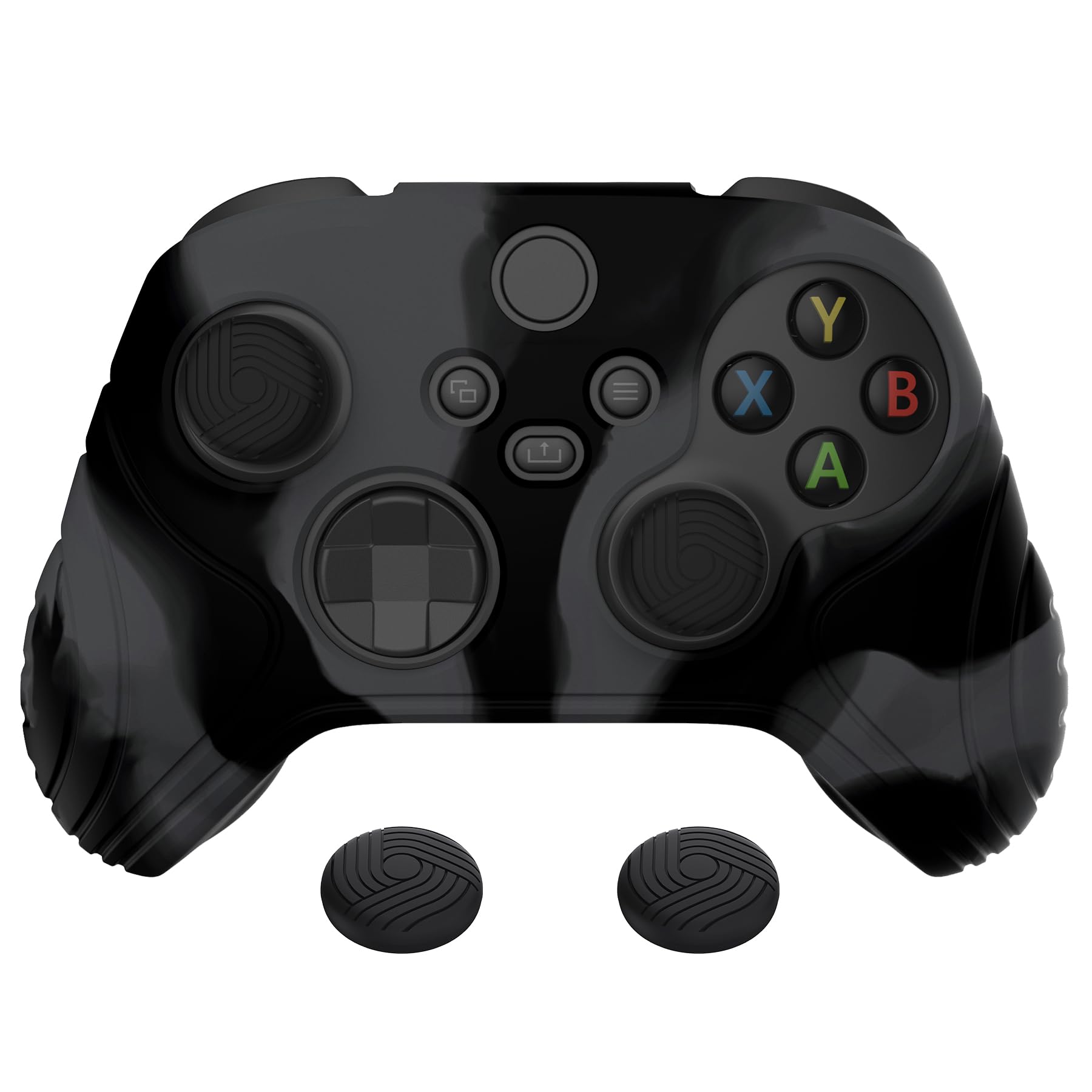 eXtremeRate PlayVital Samurai Edition Black Anti-Slip Controller Grip Silicone Skin for Xbox Core Wireless Controller, Ergonomic Protective Case Cover for Xbox Series S/X Controller w/Thumb Grips (B08M3S3VPY) Amazon Price History, Amazon Price Tracker