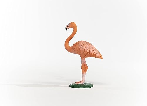 Miniatura 4 de Schleich Wild Life, juguetes de animales de pájaro para niños y niñas de 3 años en adelante, figura de juguete de flamenco rosa