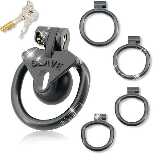 Juego de dispositivos de castidad ligeros y transpirables con 4 penisrings invertidos Sissy Cock Cage SM Juguetes sexuales para adultos con bloqueo