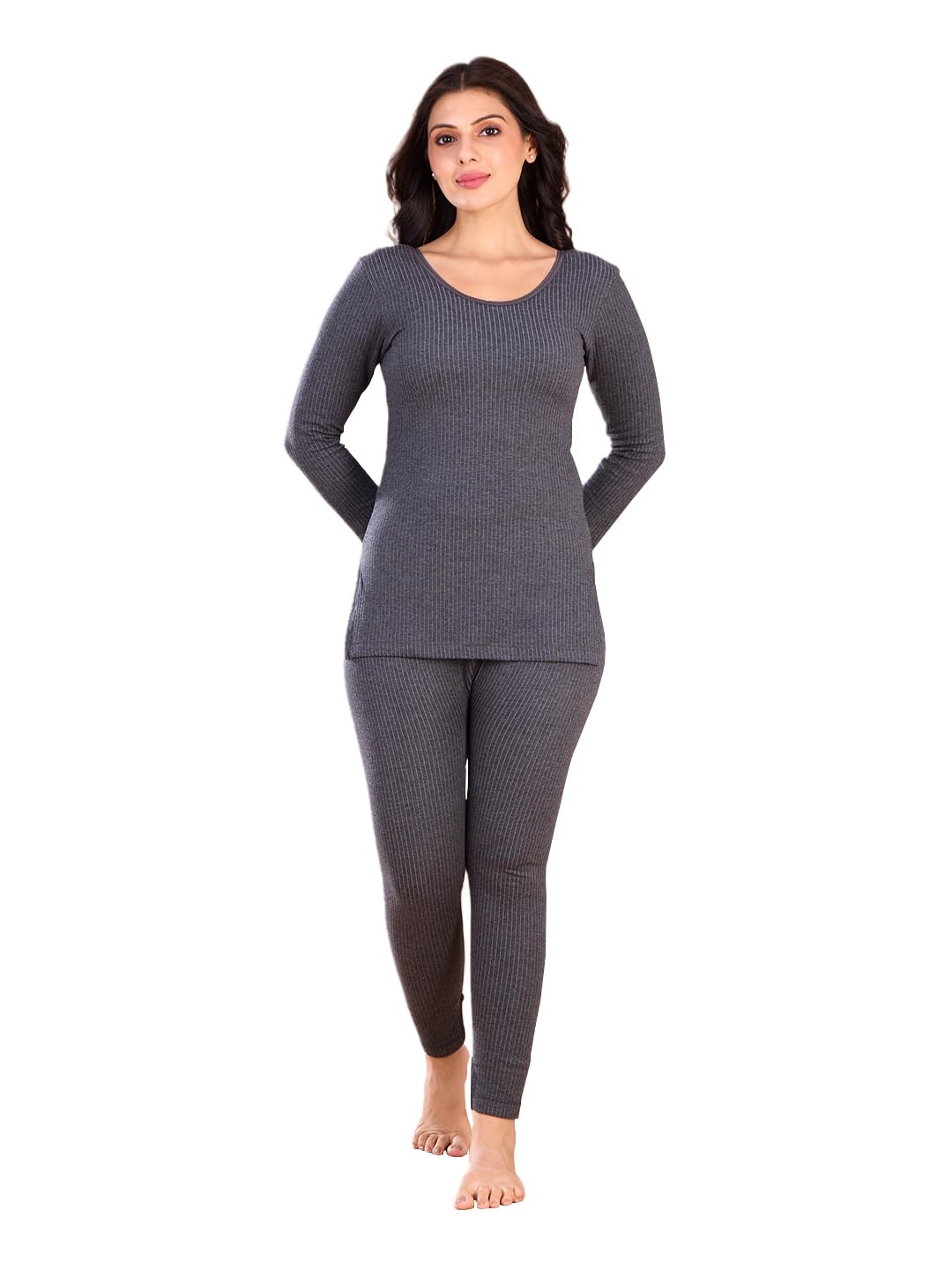 Lux Inferno Ladies's 3/4 Sleeve Long Thermal Set