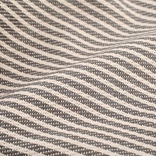 100% Cotton Kitchen Everyday Basic Pot Holder Heat Resistant Coaster Potholder For Cooking And Baking 7 X 7-Inch Set Of 3 Gray Stripe #TOP4