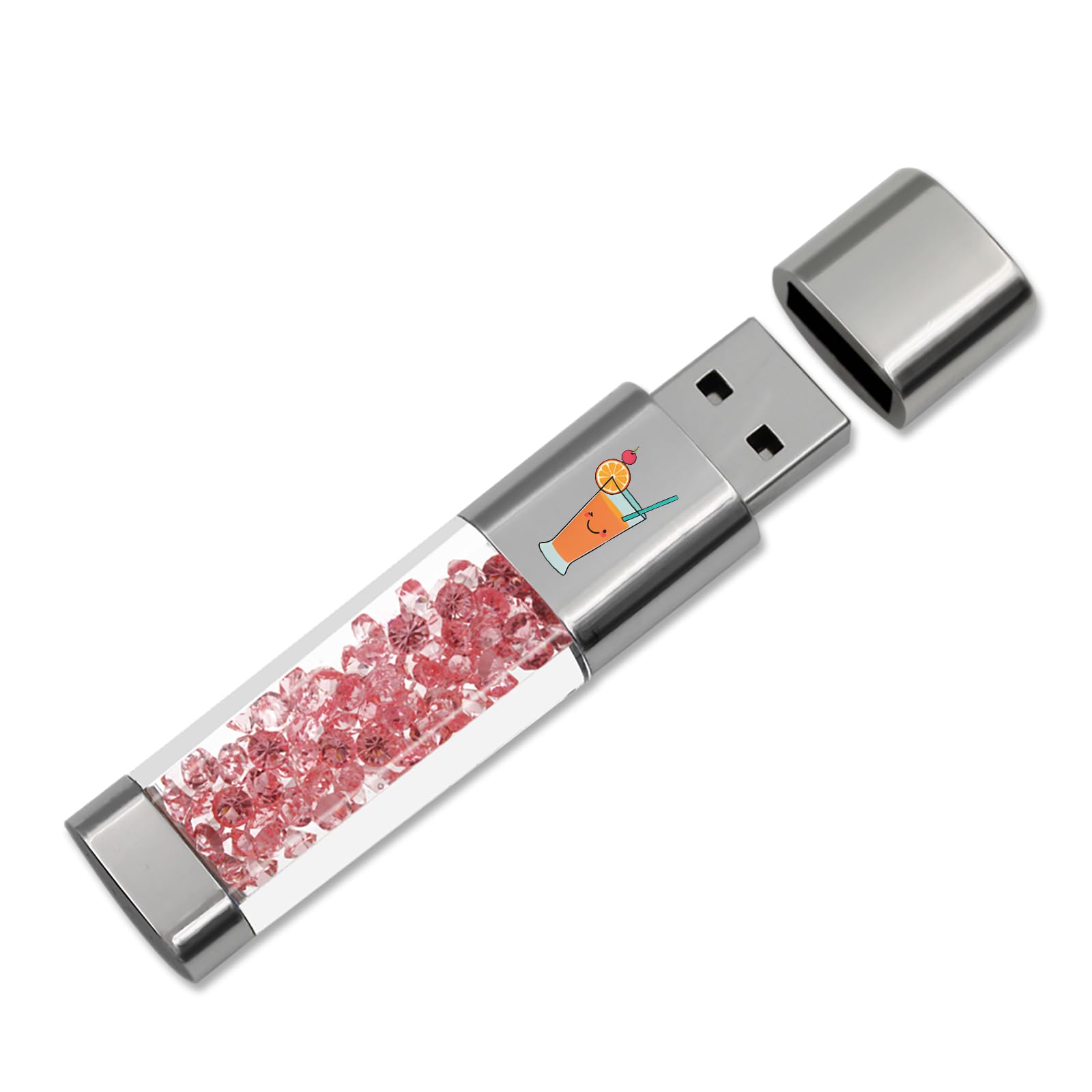 USB Flash Drive 64GB, Techkey External Memory Photo Keeper Storage Stick for Picture/Video/Data Saver/Backup V1.76 High Speed Thumb/Jump/Hard Drives-Berry