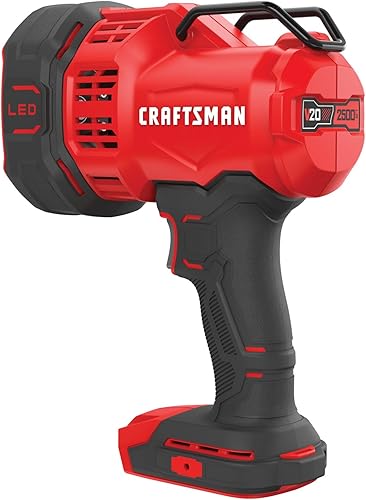 Miniatura 5 de CRAFTSMAN Luz de trabajo LED V20, linterna de foco, 2500 lúmenes, focos recargables de mano, inalámbrico, solo herramienta (CMCL060B)