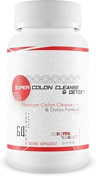 Super Colon Cleanse & Detox - Premium Colon Cleanse & Detox Formula with Herbs, Probiotics, Fiber - Help Reduce Bloating - Natural Digestive Support & Constipation Relief - Colon Cleanser