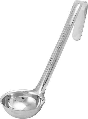 Vista 54 de Winco Cucharón de acero inoxidable de una pieza, 1 onza, 6 pulgadas
