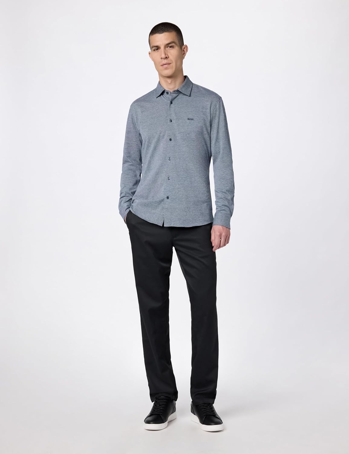 BOSS Mens Button Down Shirt - Image 7