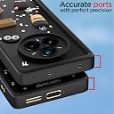 Pikkme Back Cover for Realme 14 Pro Plus 5G / Realme P3 Pro 5G | 3D Bear Silicone Cute & Fun Coffee Cartoon | Full Body Protection Bumper Case (Black) gallery image