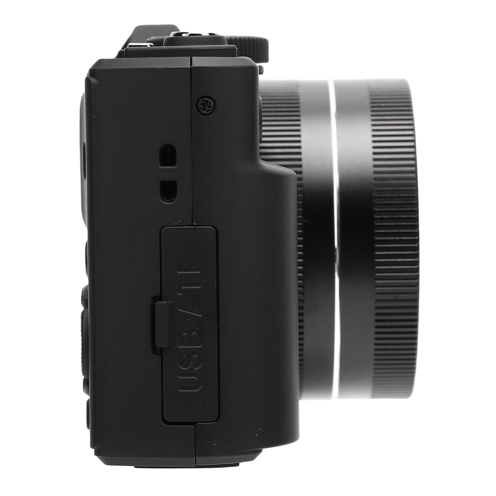 Fotocamera Digitale 5K, Fotocamera Vlog WiFi da 75 MP con Zoom 18X, da Viaggio con Schermo Ribaltabile da 3 Pollici a 180 Gradi, Luce LED per Selfie da Viaggio, Fotografia Vlogging (BLACK)