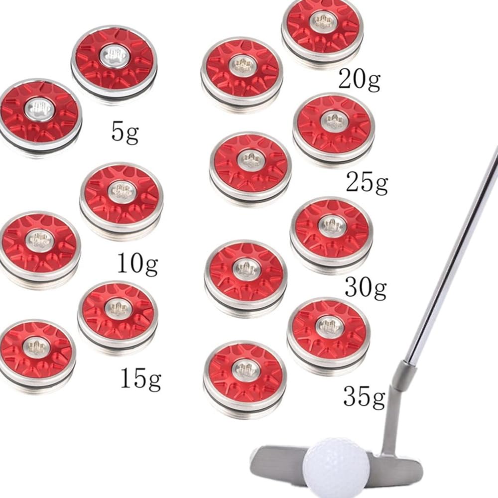 Paire de poids de putter Odyssey Stroke Lab White O-Works pour club de golf Rouge 5-35 g
