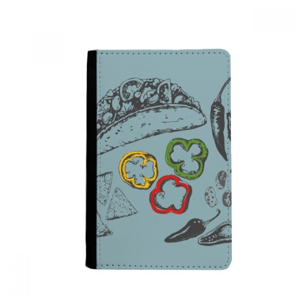 Chilli Circle Pepper Foods Passport Holder Notecase Burse Wallet Cover Card Purse