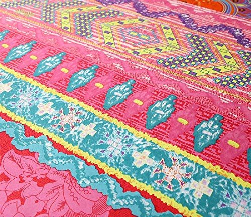 Naturety DCL001 Bedding Fitted Sheet With Deep Pocket,Bohemian Printed Soft Fabric Bed Bottom Sheets thumb #3