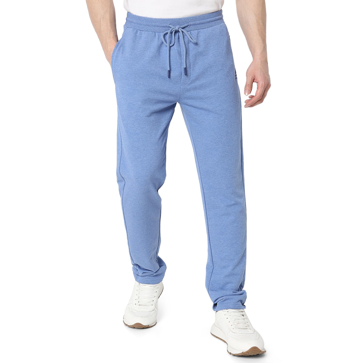 by Spykar Men Premium Knitted Blue Melange Pyjama-image-45