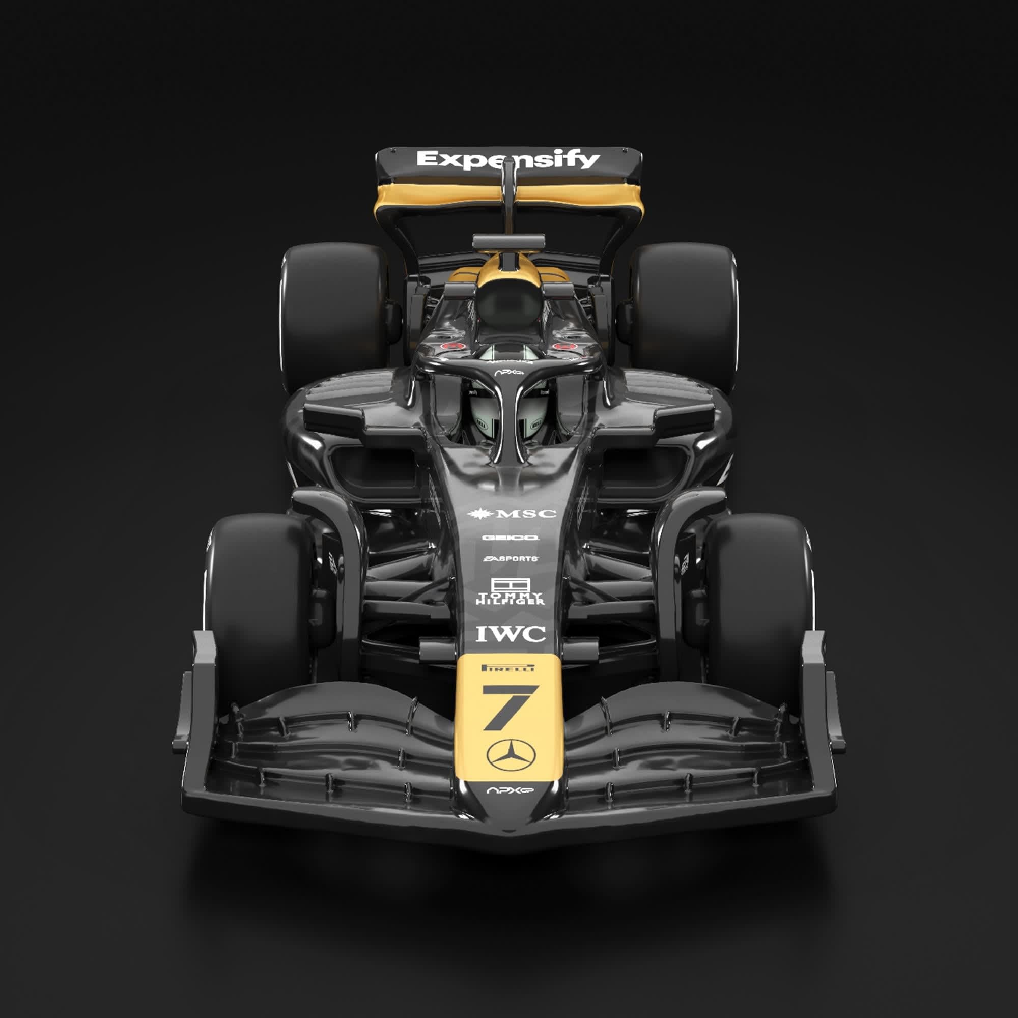 Hot Wheels F1 The Movie APXGP Diecast Car, Black with Gold Livery