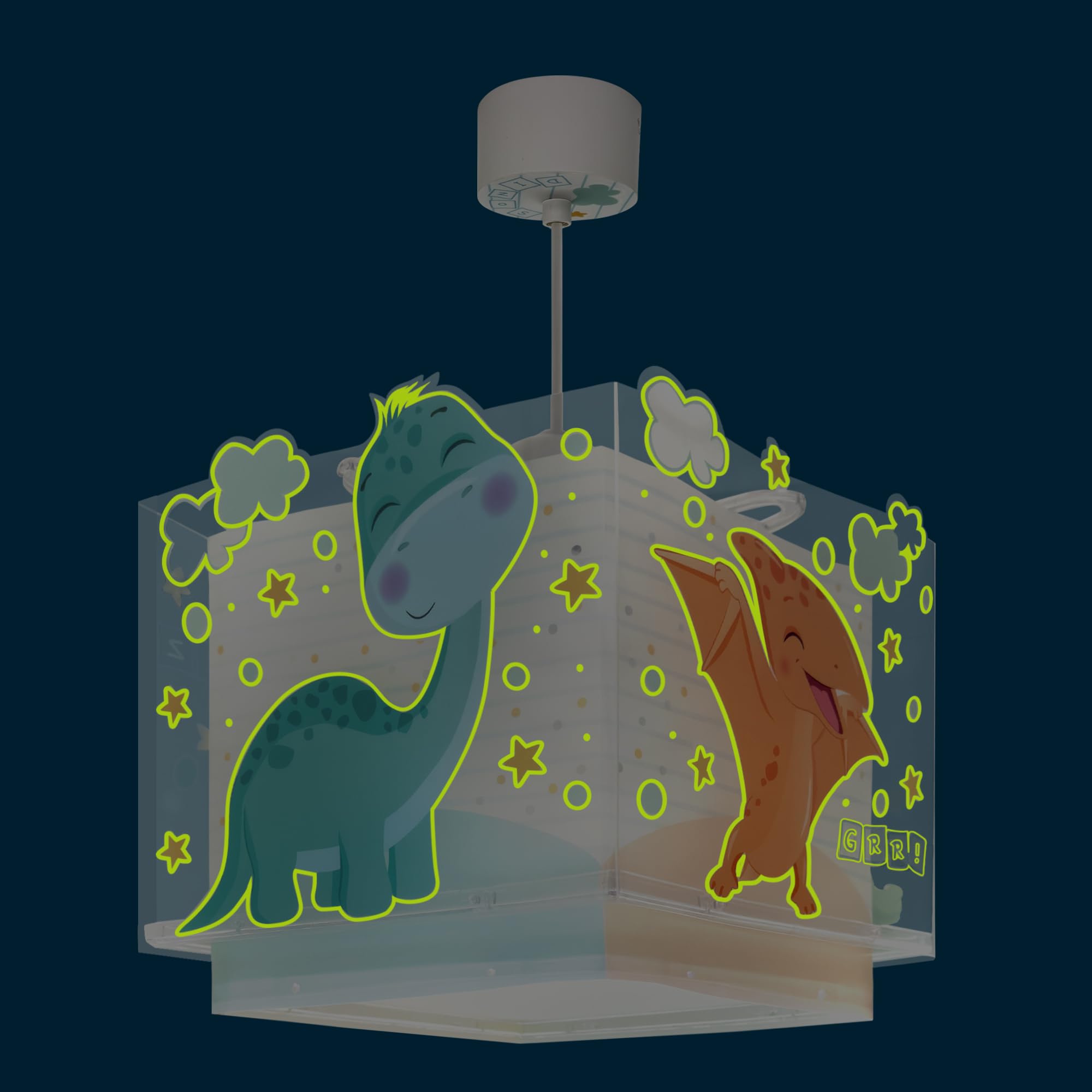 Dalber Lámpara De Techo Colgante Infantil Baby Dinos Dinosaurios, 63452,