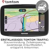 TomTom GPS Voiture GO Classic, 5 Pouces, Info Trafic, Essai des Alertes de Zones de Danger, Cartes EU, Mise à Jour Via WiFi, Fixation Reversible Intégrée Noir - 2