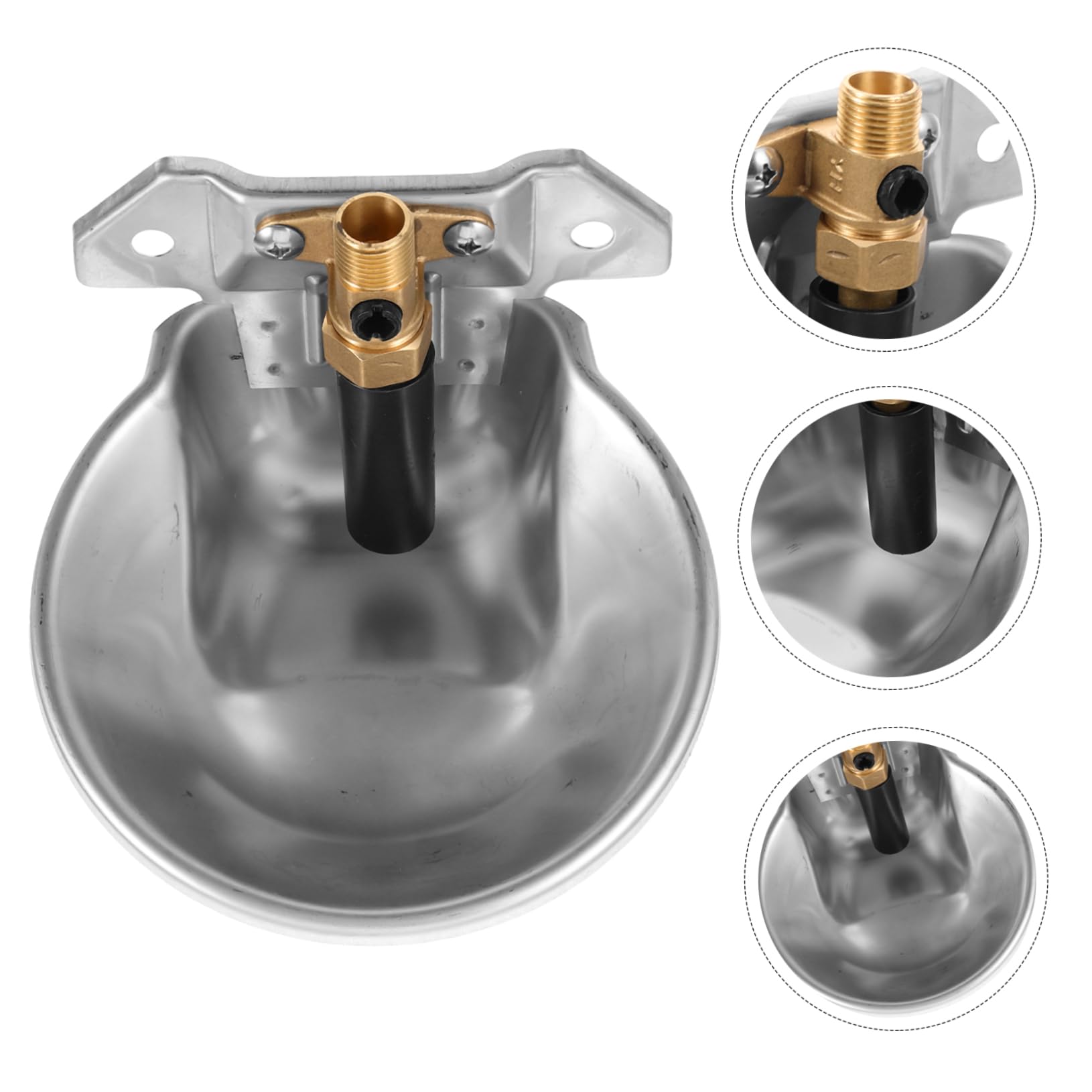 BESPORTBLE Abbeveratoio Automatico Ciotola per Bestiame in Acciaio Inox e Superficie Liscia Capacità Grande per Pecore e Animali da Fattoria , per Stalla