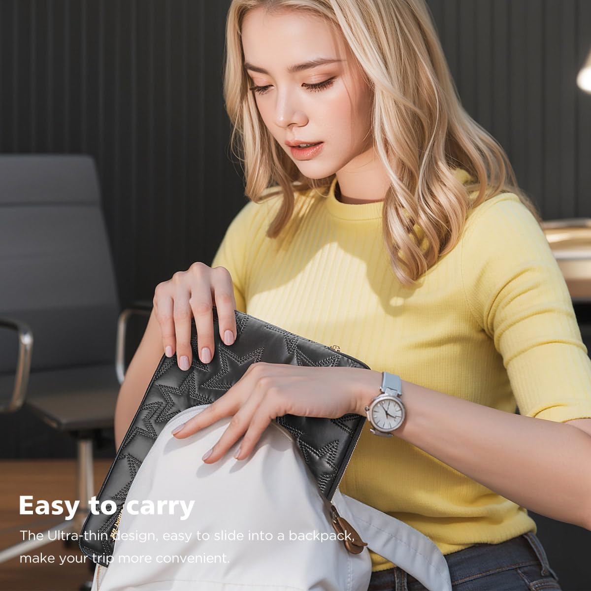 15 16 inch Laptop Sleeve Case for 15" MacBook Pro/Air M4 M3, 16" MacBook Pro M3 M2, 15" Surface Laptop 6, 15" IdeaPad Slim 5i Gen 9 | 3i Gen 8/9, 16.3" XPS 16, HP Laptop Bag Cover, Black - Image 7