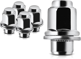 HDOZTOJI M12x1.50 Lug Nuts 5 Pack 21mm Hex Chrome Acorn for Lexus RX350 Highlander Diamante 92-21