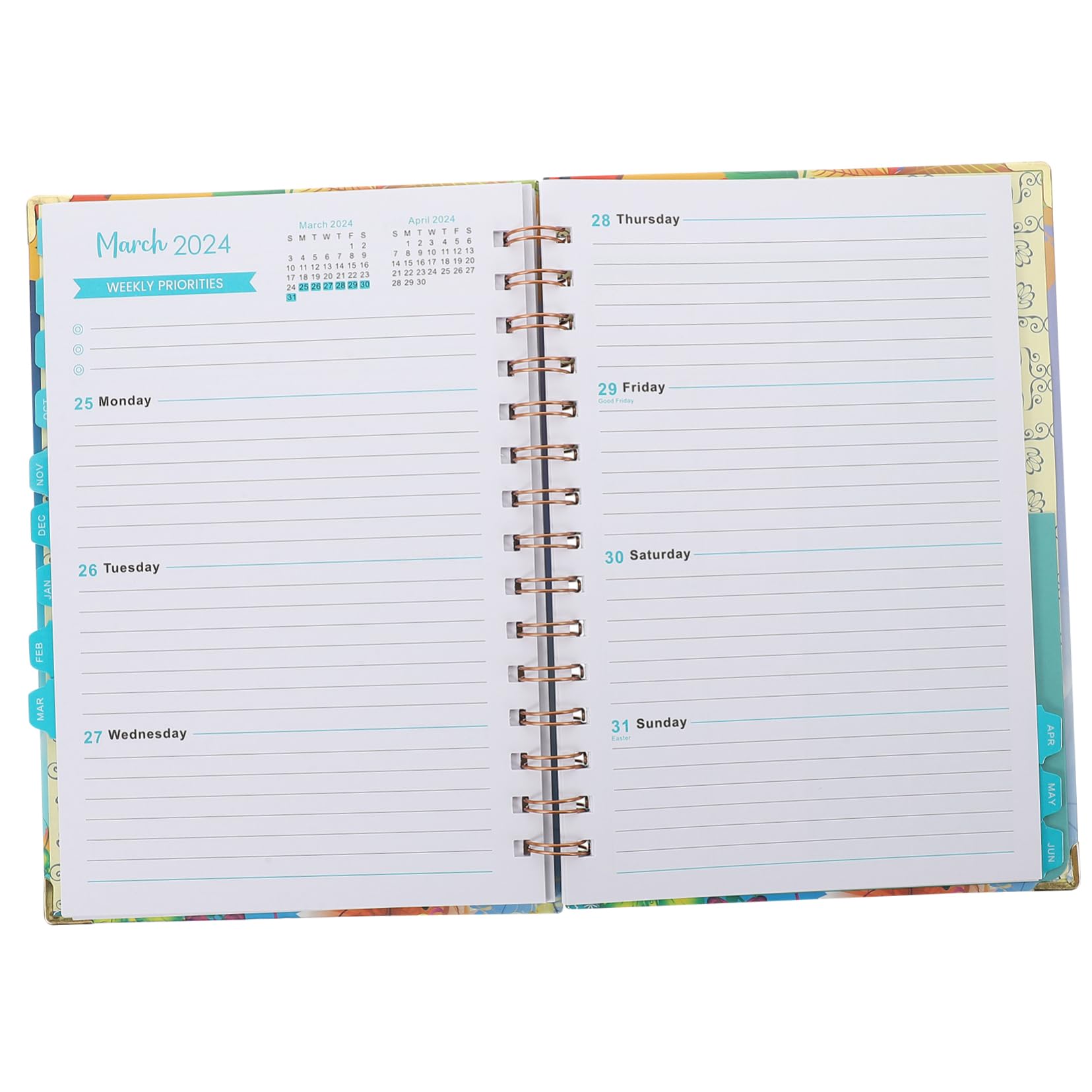 Lurrose 5piezas Planificador Académico Diseño Minimalista Cuaderno Para y Profesionales Agenda Para Organización Diaria y Para y Planificación De Proyectos