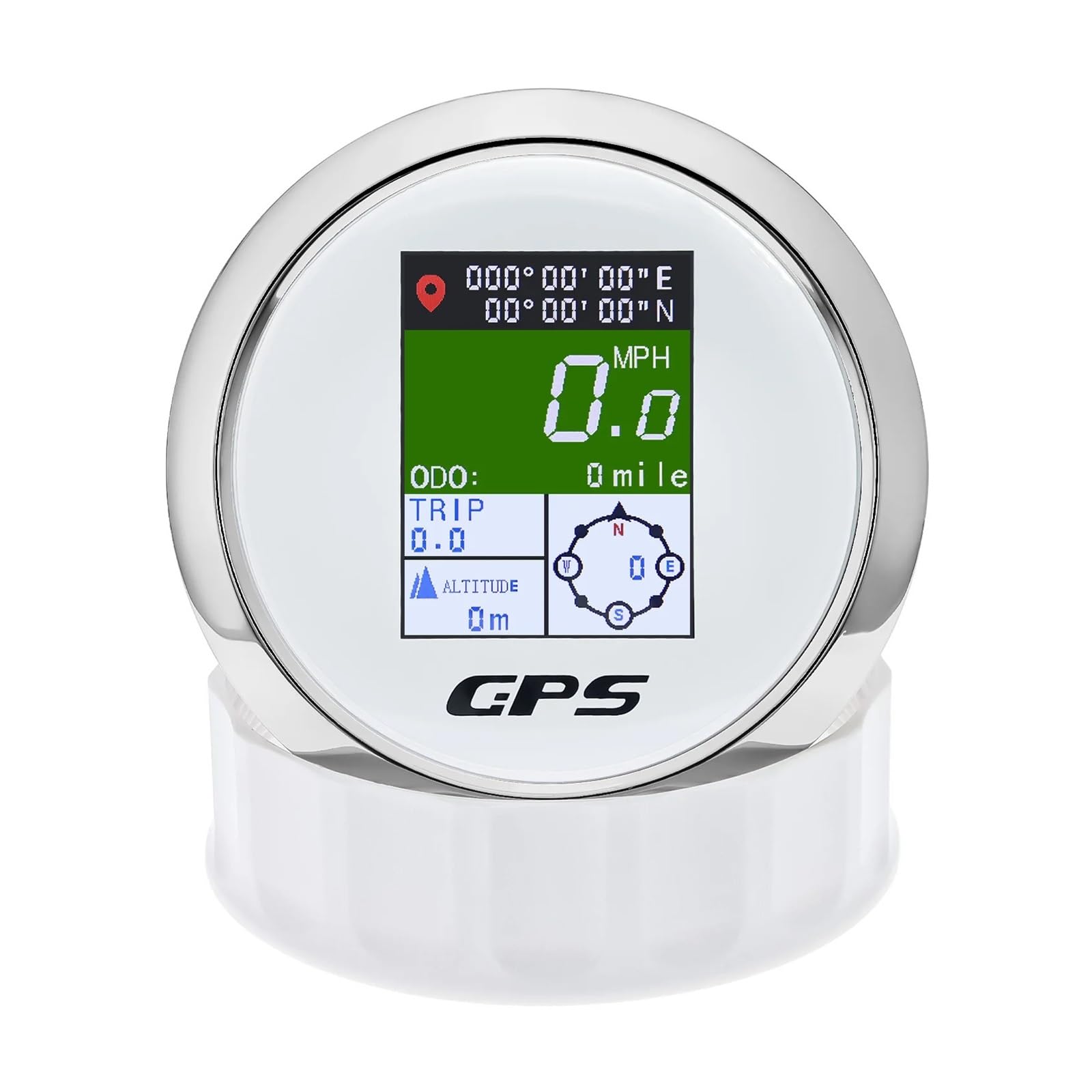 Compteur Digital Moto Jauge De Vitesse GPS Numérique, Écran 52mm/85mm, Compteur De Vitesse Mph Nœud Km/h, Antenne GPS pour Moto, Bateau, Voiture, 12V 24V