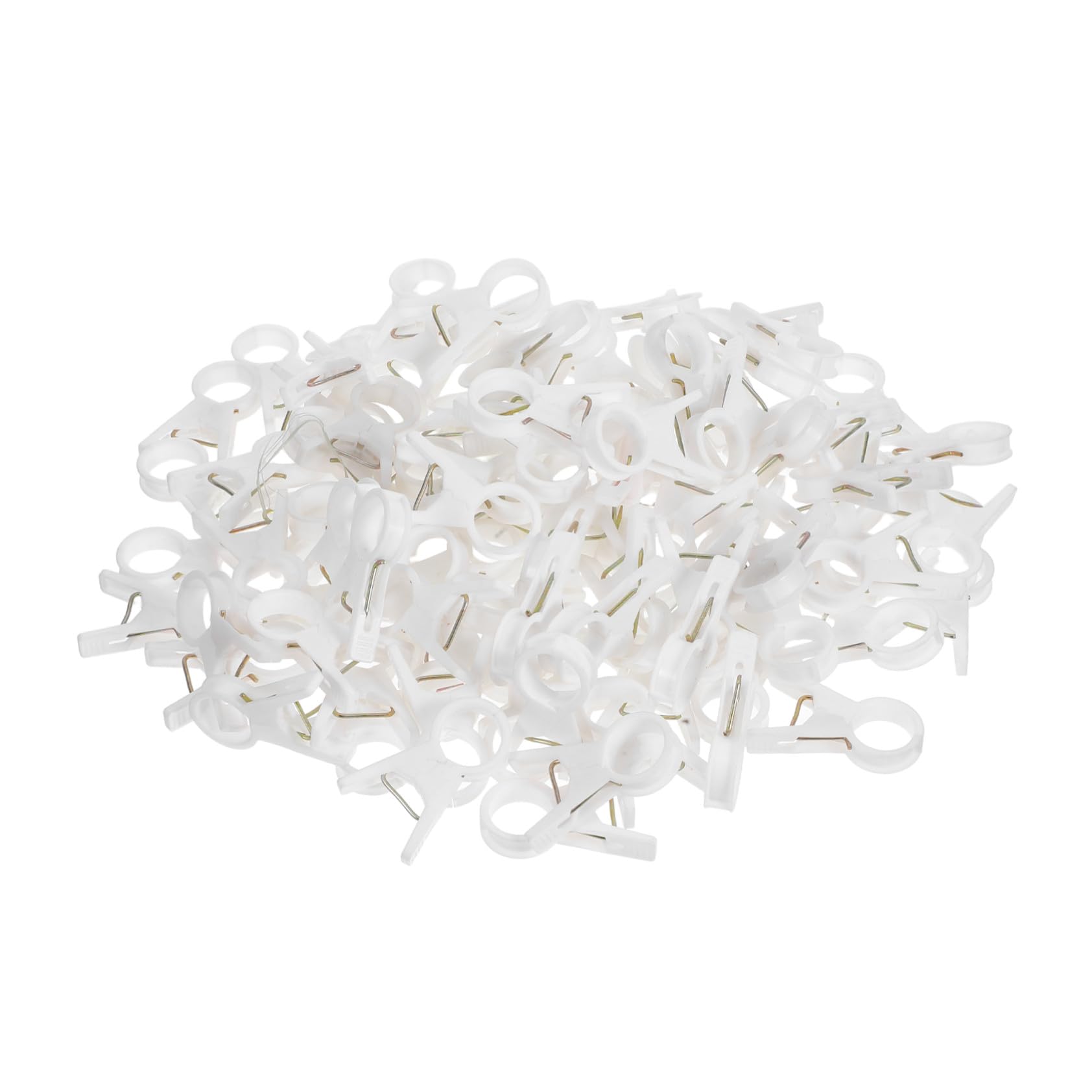 Clips de Soporte para Plantas 100 Piezas Plástico Blanco para Enredaderas