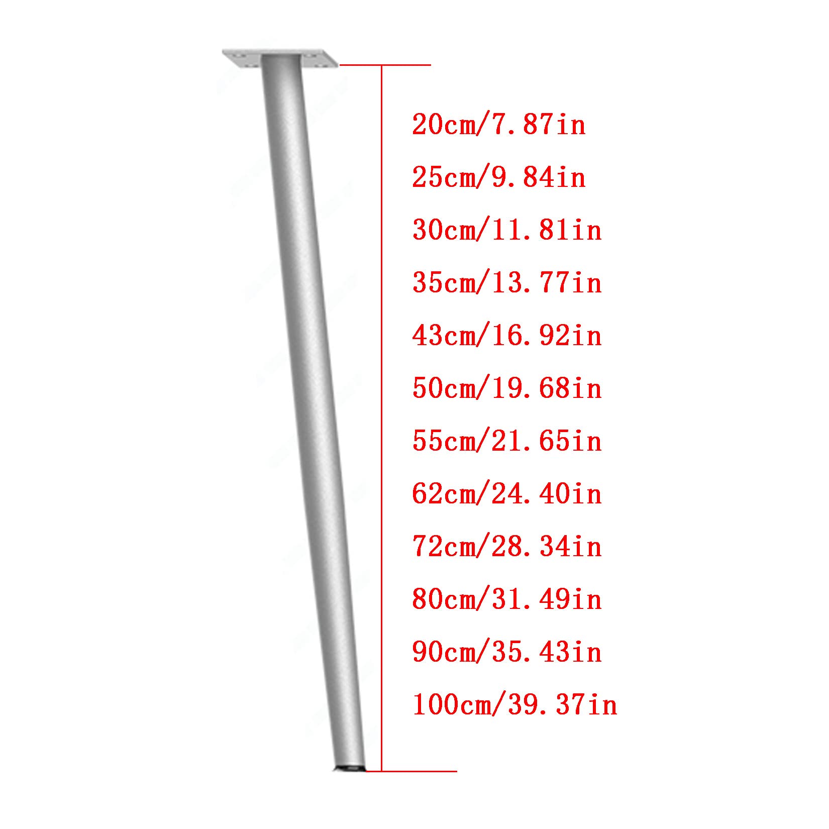 Metalowe nogi stołowe w nowoczesnym stylu, zestaw 4 wymiennych nóżek meblowych do sofy, szafki, biurka, stolika kawowego, 18 cm, czarne/złote/srebrne nogi ze śrubami