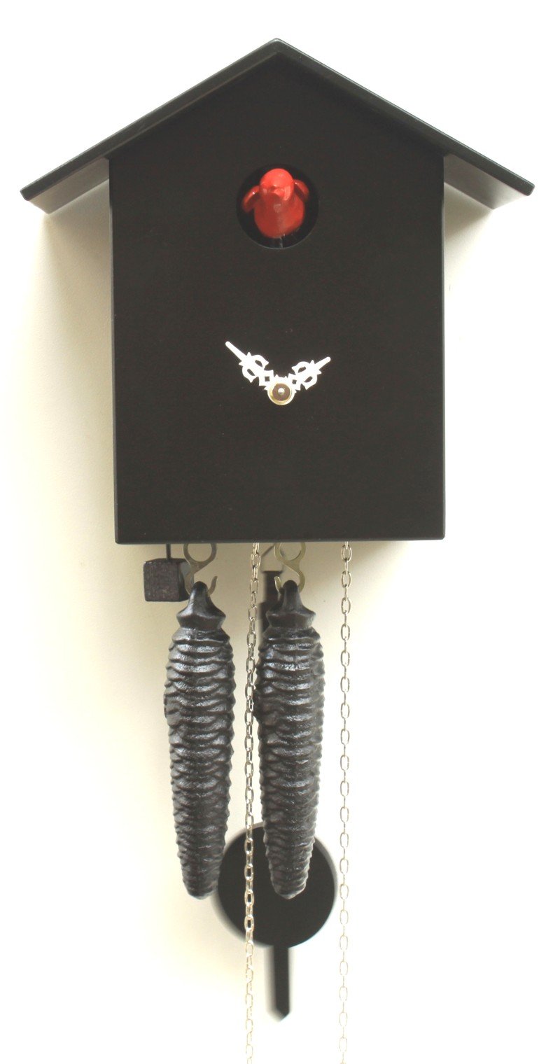 ISDD Cuckoo Clock Cucus Modern 1 Day Black
