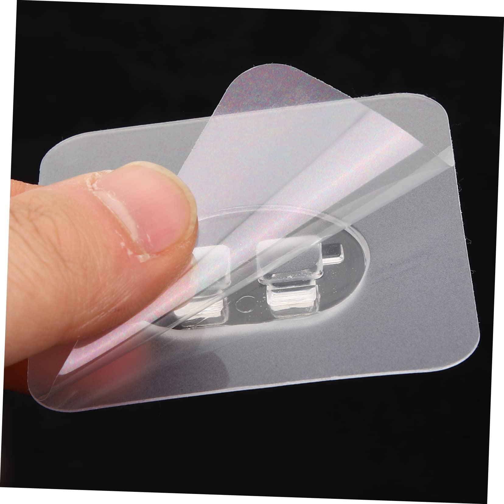 Mipcase 5 Set Ganci Adesivi Trasparenti Per Parete Resistenti Foratura Per Bagno Cucina Camera Da Letto Supporto Fissaggio Forte Su Superfici Lisce Come Marmo 12 Pezzi*5