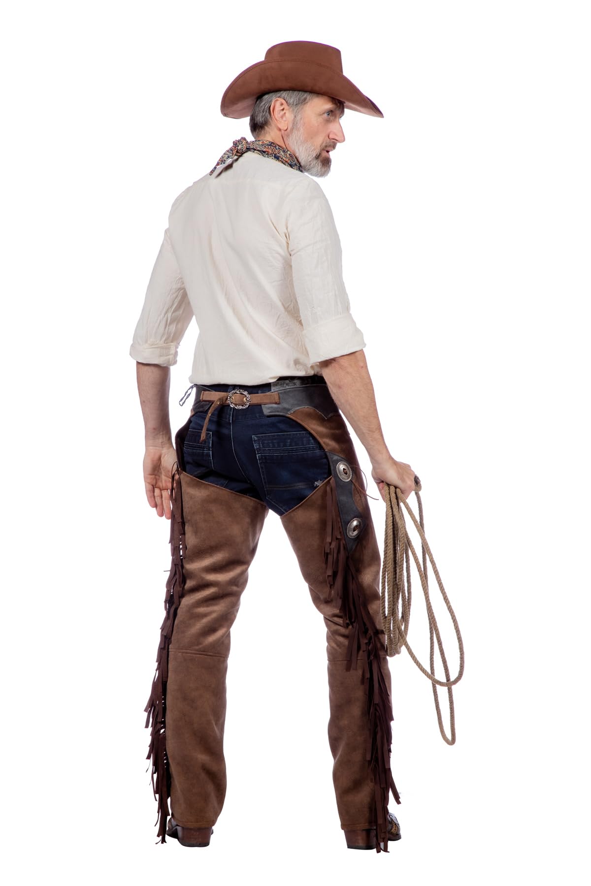 WILBERS & WILBERS - Ghette western Jesse per costumi da cowboy | per Carnevale, feste western, costumi da sceriffo