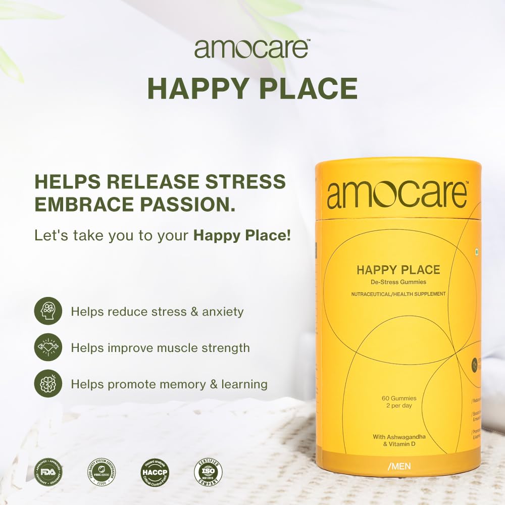 Amocare Vitamin D Gums (60 Gums) for men | With Ashwagandha. Helps to increase energy, power and immunity. Sleep quality and improve bone strength. Strawberry taste | Vegetarian and gluten free Amocare Vitamin D Gums (60 Gums) for men | With Ashwagandha. Helps to increase energy, power and immunity. Sleep quality and improve bone strength. Strawberry taste | Vegetarian and gluten free