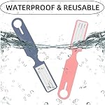 8 PCS Waterproof Leather Luggage Tags with Name Id Card, Travel Luggage Tag, Durable Travel Accessories (8 Colors)