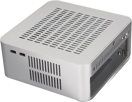 Mini estuche ITX, caja de escritorio resistente y duradera buena disipación de calor para computadoras de hotel para terminales de autoservicio