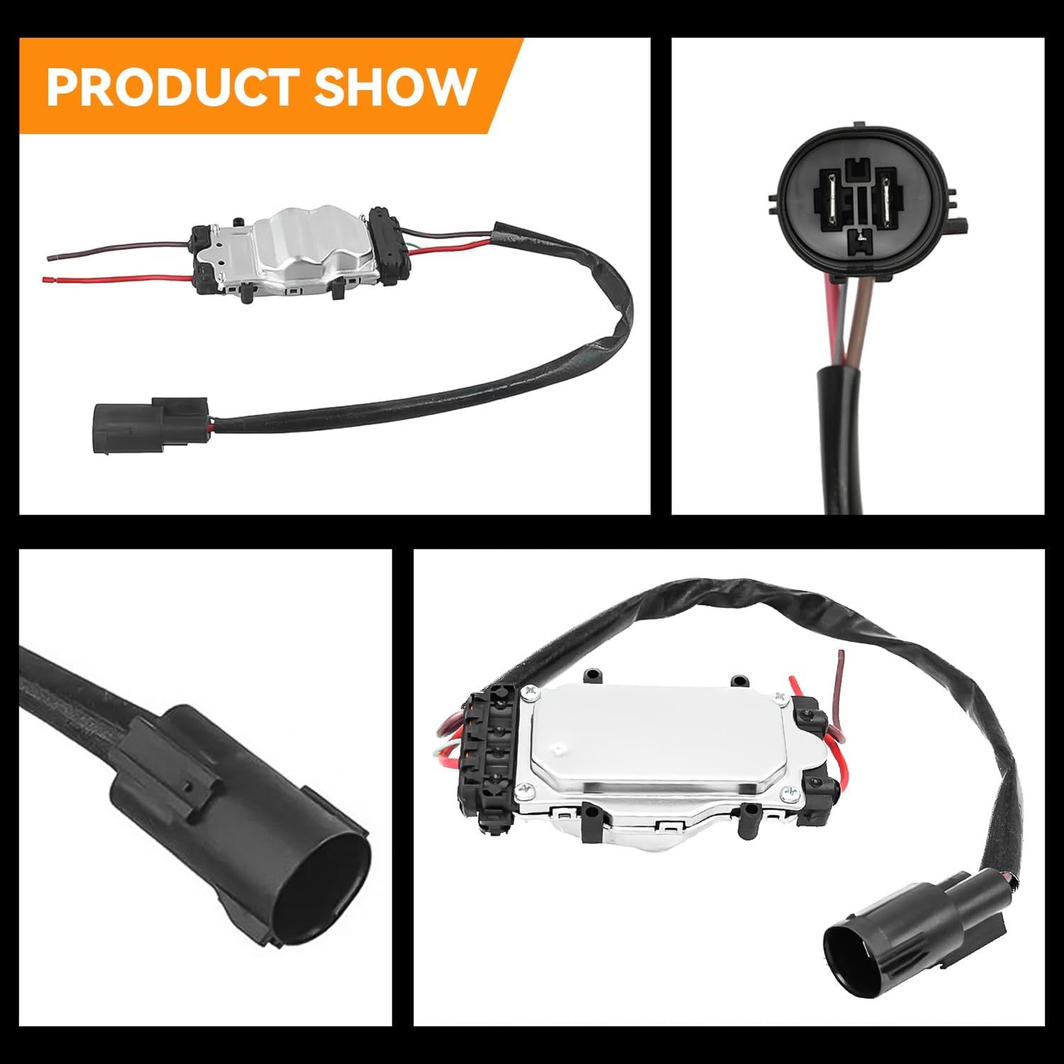 DEAL AUTO ELECTRIC PARTS Engine Cooling Fan Control Module Compatible with Ford Focus Mazda 3 Volvo C30 C70 S40 V50, Replace OE 1137328365, 1137328148