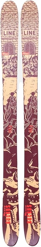 LINE Unisex Ruckus Skis | Lightweight Durable Freestyle Outdoor Winter Sports Alpine Skis with Aspen Veneer Core | Functional Design for Beginner & Intermediate Skiers | Without Bindings, 145