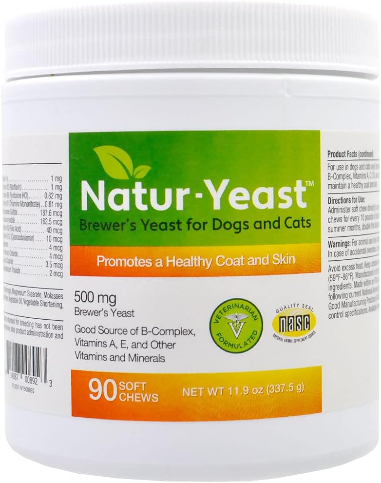 Amazon.com : Green Pets Organics Natur-Yeast Brewer's Yeast for Dogs ...
