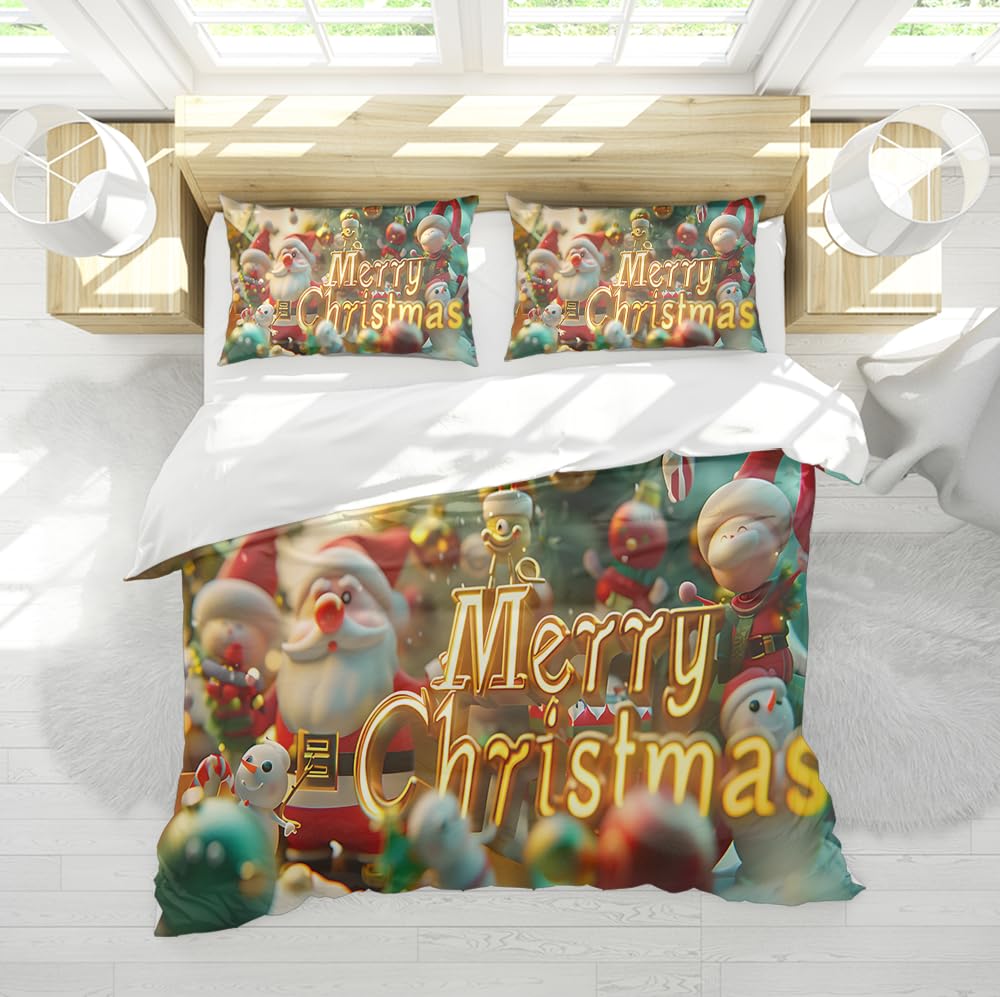 Housse de couette 200x220cm Noël pour égayer une chambre d'enfant triste en hiver