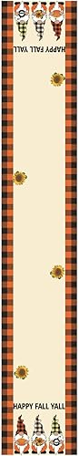 Miniatura 3 de Camino de mesa de cosecha de Acción de Gracias 72 pulgadas de largo x 13 pulgadas de largo lino de arpillera vacaciones otoño calabaza feliz otoño