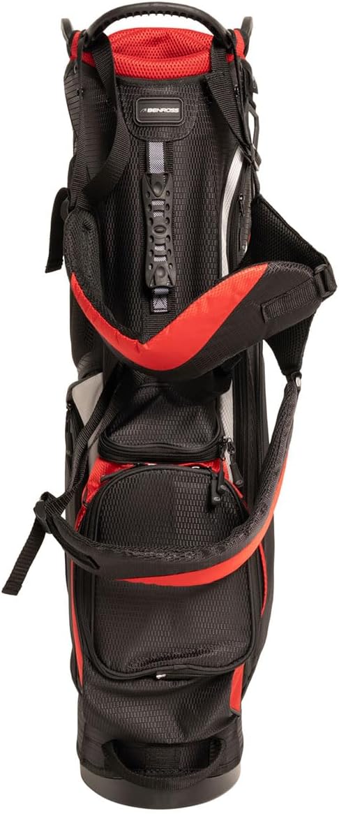 Benross By American Golf Pro 5 Golf Stand Bag with 6-Way Club Divider & Travel Support Rod - Lightweight Water-Resistant Carry Bag with Dual Straps & 5 Pockets