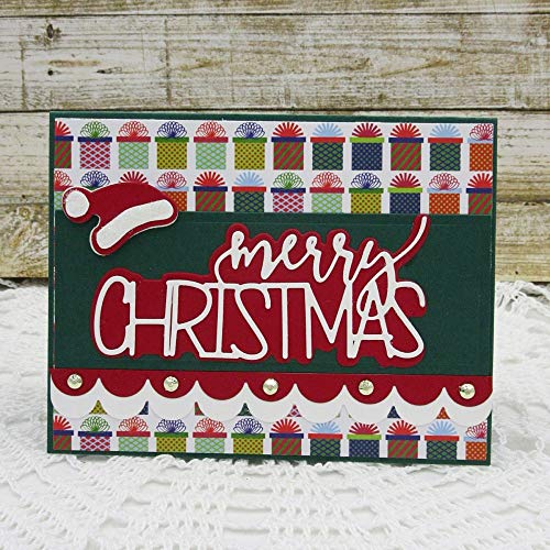 Merry Christmas Die Cuts For Card-Making And Scrapbooking Supplies By The Stamps Of Life - Trendy Holiday Die Cuts #TOP2