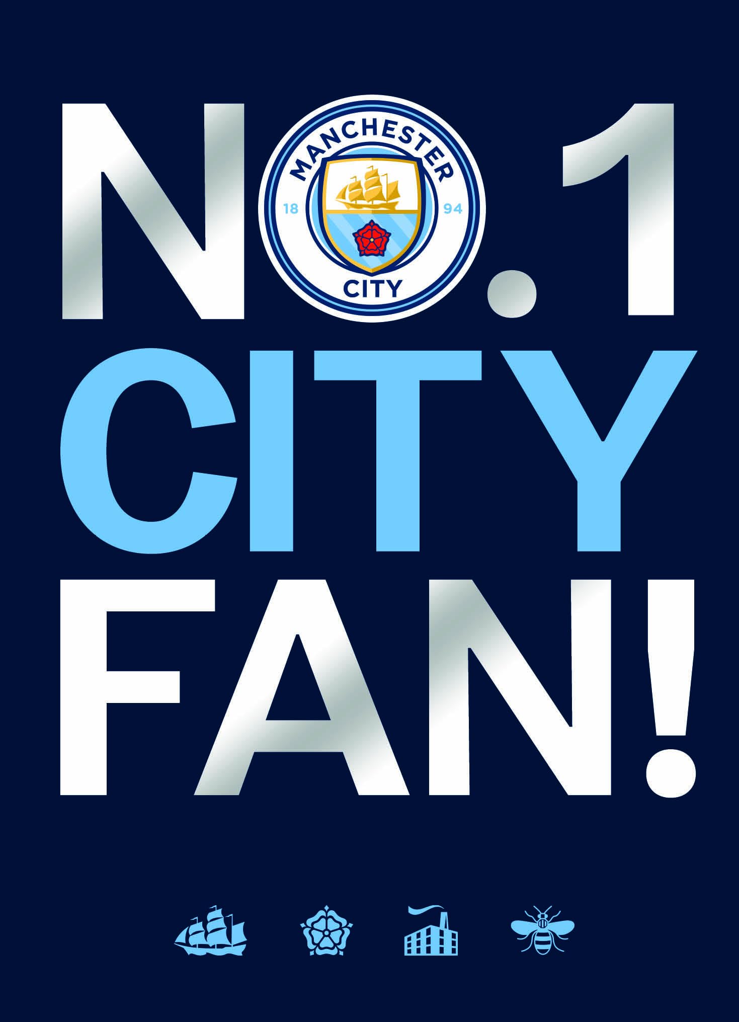 Manchester City FC Birthday Card