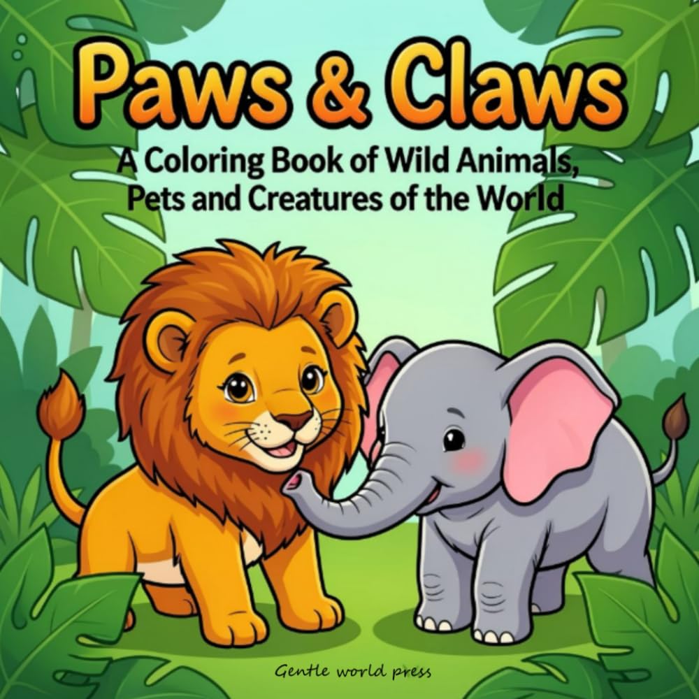 Paws & Claws: A Coloring Book of Wild Animals, Pets and Creatures of the World
