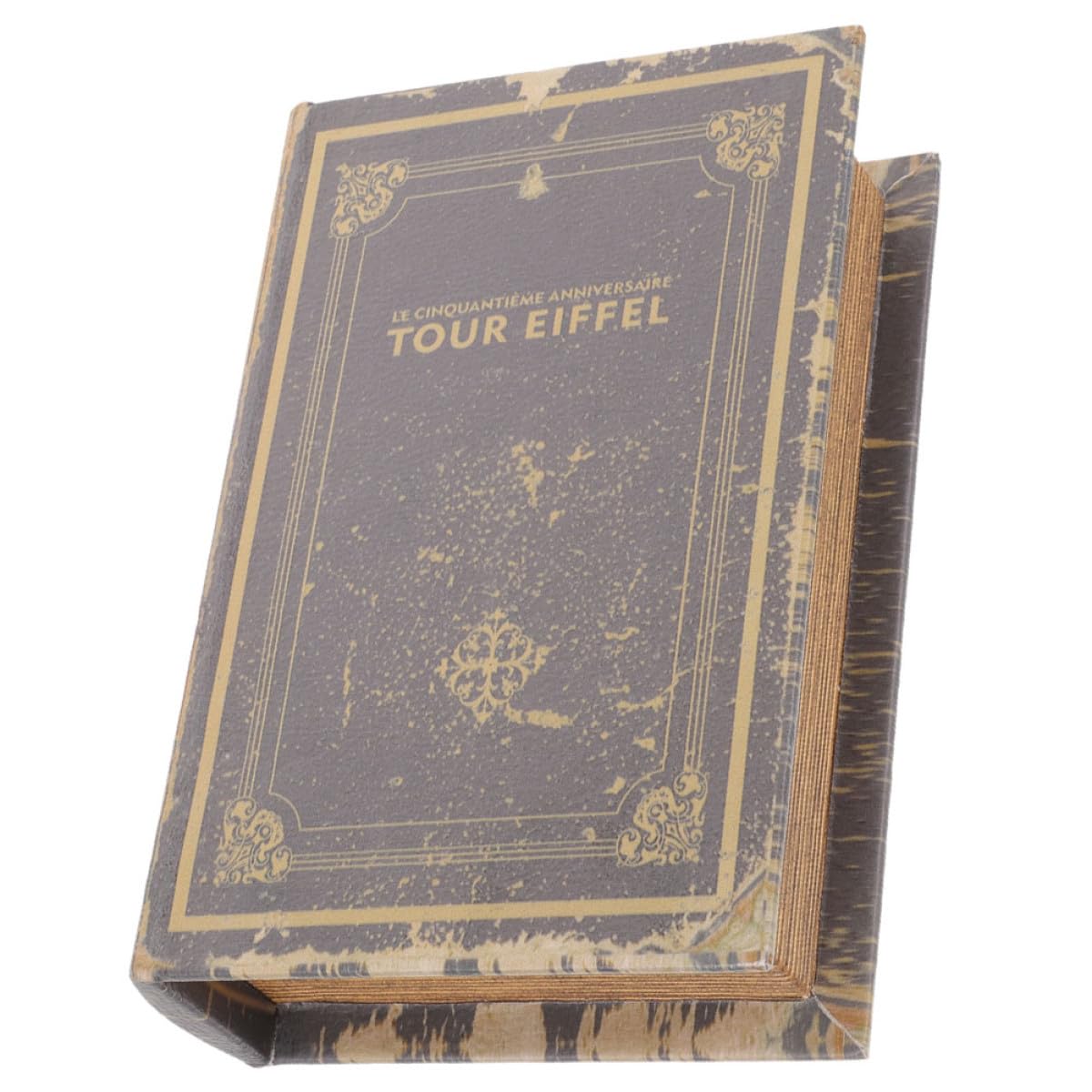 Faux livre décoration vintage et boite de rangement pour étagère