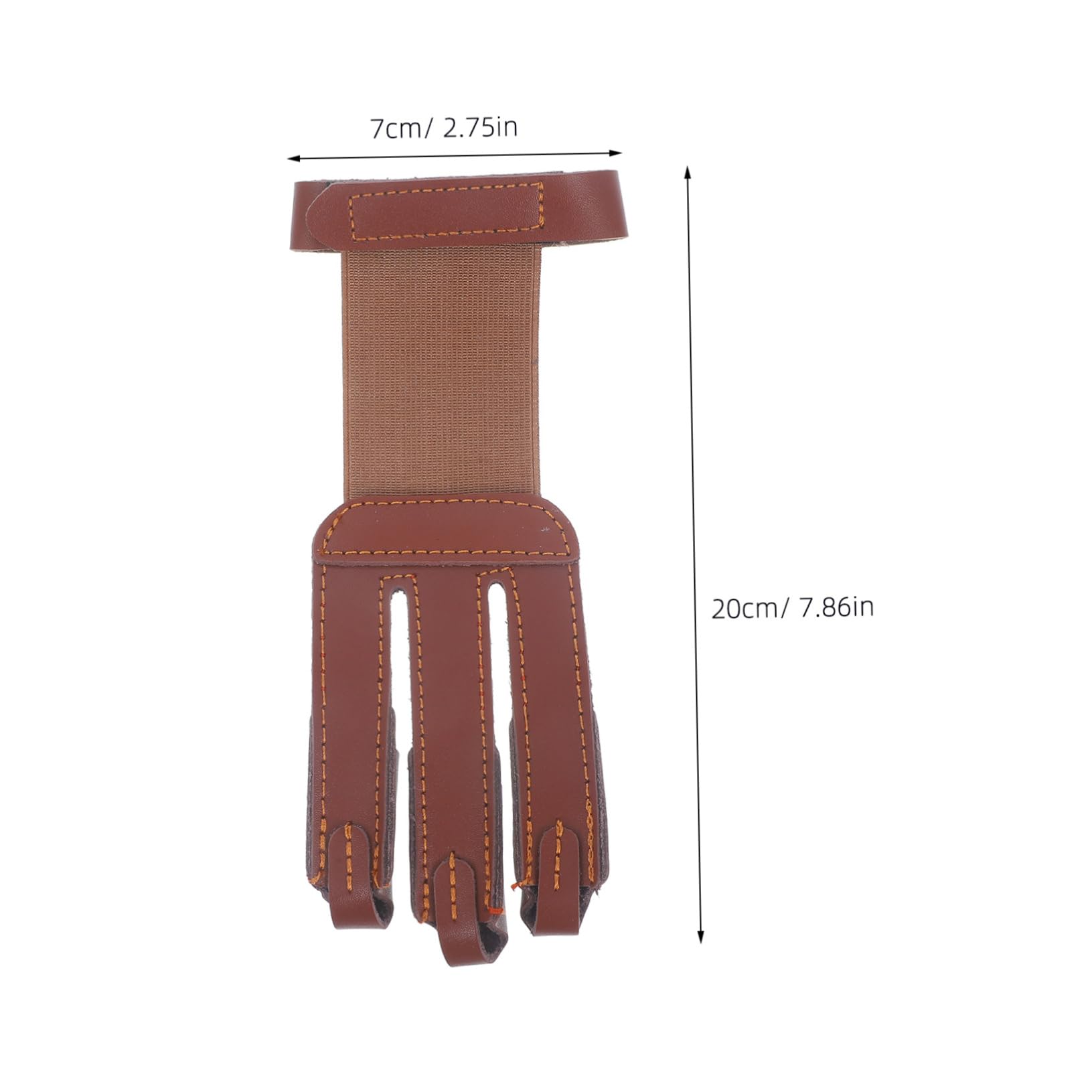 CORHAD Archery Finger Guard Separate Finger Cover Cow Leather Tab for Archery