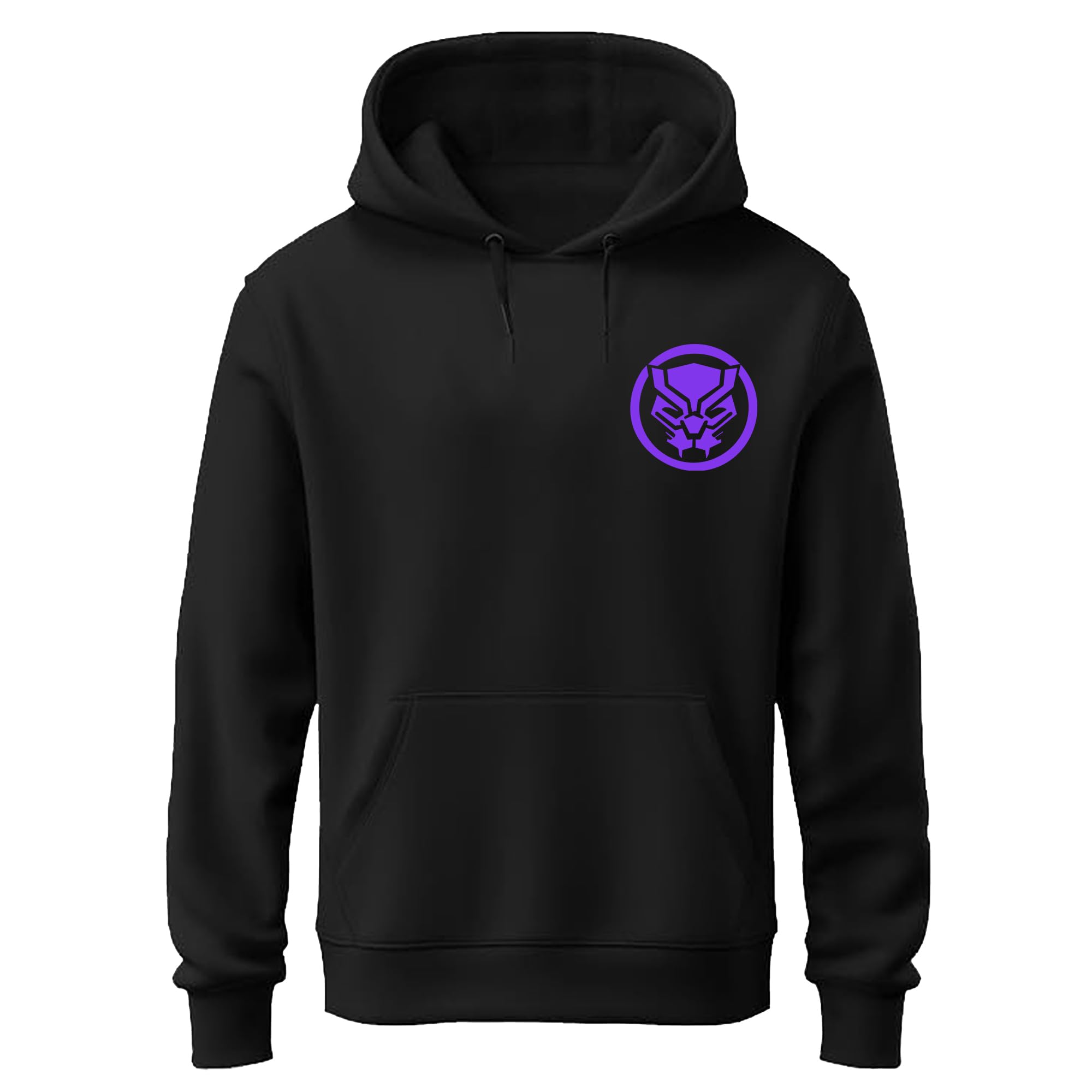 Boys Oversized Wakanda Print Hoodie Cotton & Fleece Pullover Sweatshirt Stylish Graphic Hoodie for Kids Winter Wear