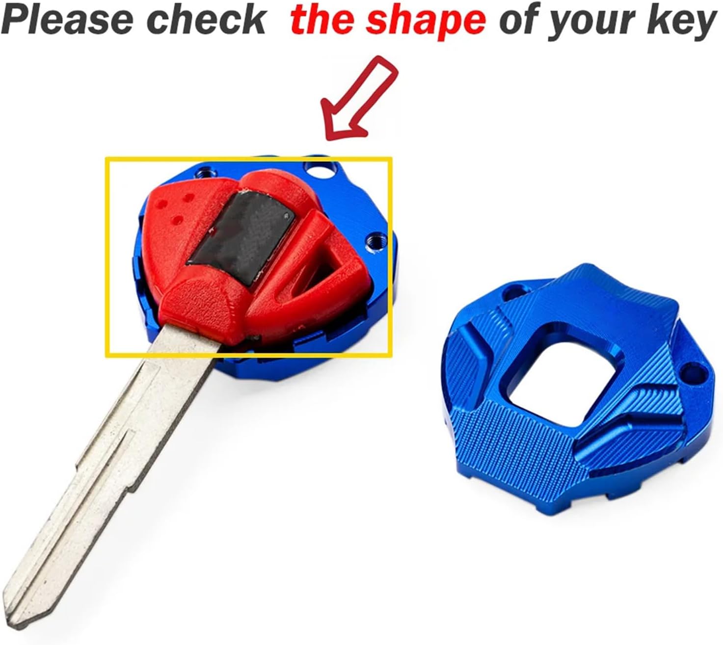 Compatible with 2025 HAYABUSA GSX1300R GSX 1300R CNC Motorcycle Key Cover Case Key Shell KeyChain